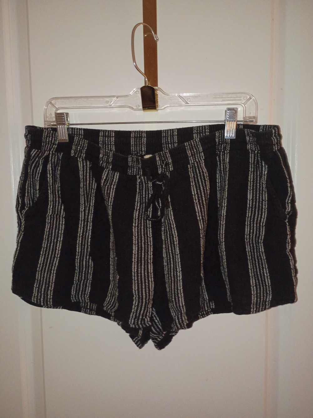 Universal Thread Black and White Striped Shorts